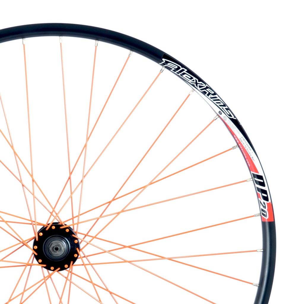 Wheel Front EPIX 28 (for disc) Alex DP21 rim, orange