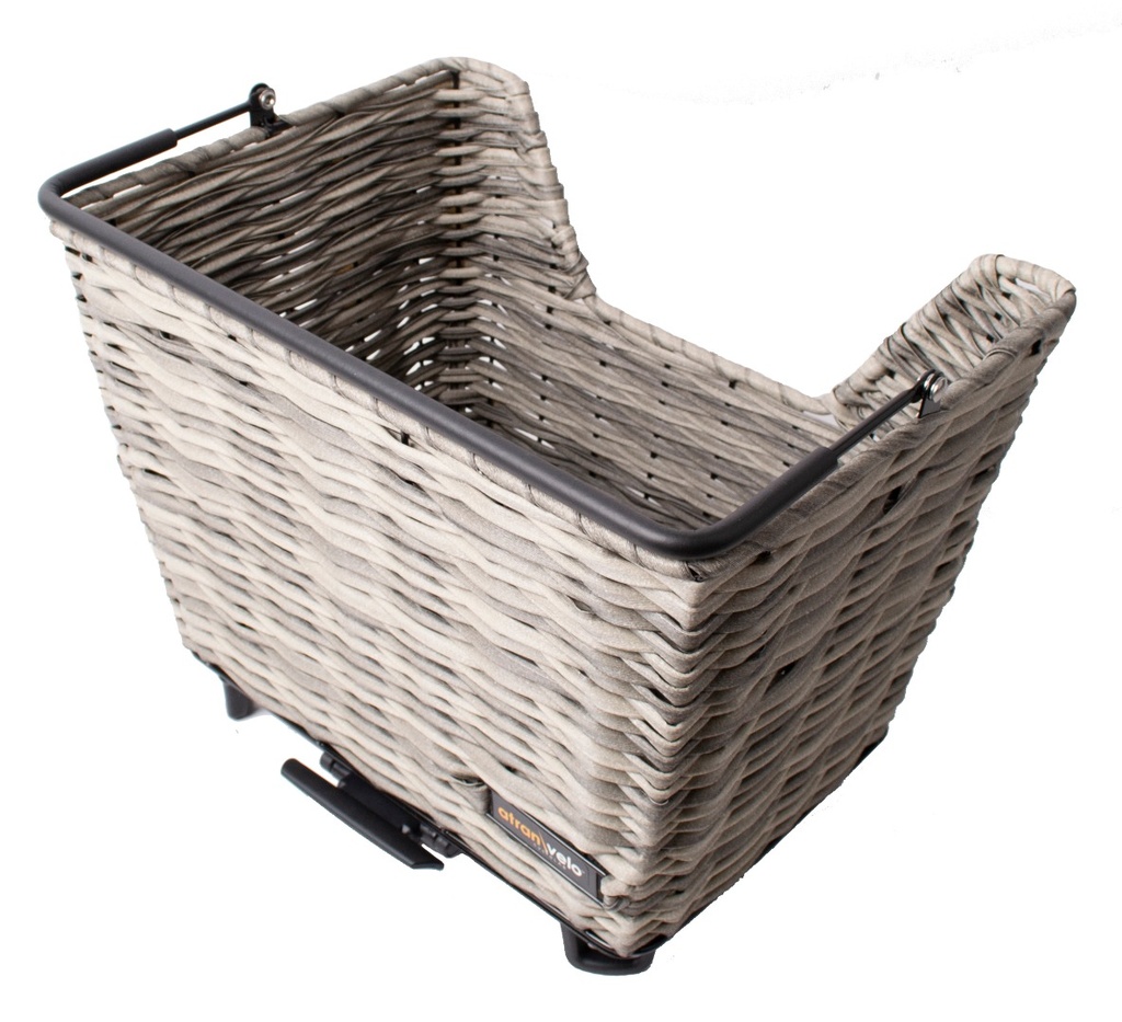 Atran velo, 1752-P3-M, PICNIC basket model M, Ratten look, GREY, with AVS