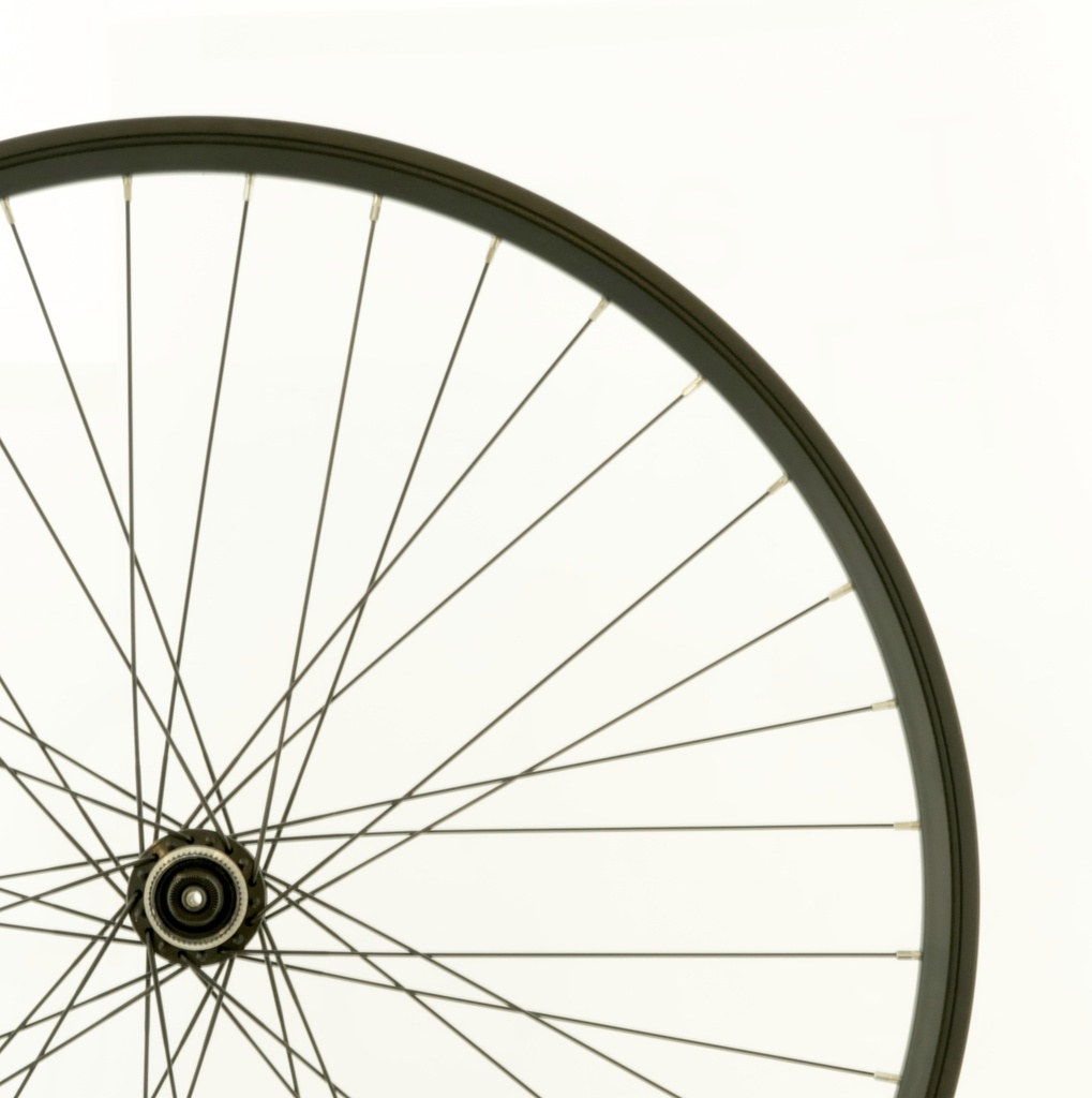 WAM - Bike wheel front 27, centerlock disc, black