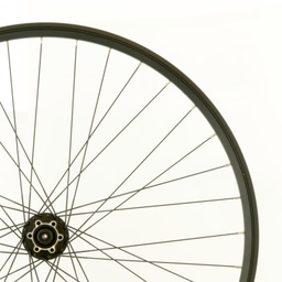 [591WNMER28BK0003] WAM - Bike wheel front 28, 6-bolt disc, black 