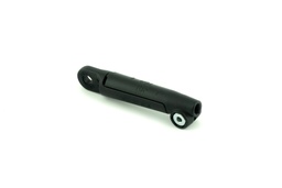 [239ZBK0005] Rear plastic holder for fender stay, attached between fork and fender stay.
