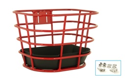 [204BRD0007] Chenyang, GAF009, Red, Red painted front basket, including plastic bottom case, includes 4 allen key screws.