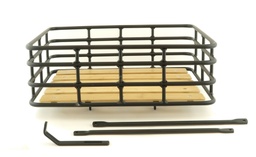 [204BBK0014] Basket Cargo basket with wooden plate